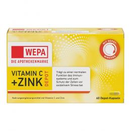 Ein aktuelles Angebot für WEPA Vitamin C+Zink Kapseln 60 St Kapseln Multivitamine & Mineralstoffe - jetzt kaufen, Marke WEPA Apothekenbedarf GmbH & Co KG.