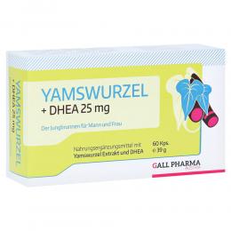 Ein aktuelles Angebot für YAMSWURZEL+DHEA 25 mg Kapseln 60 St Kapseln Nahrungsergänzungsmittel - jetzt kaufen, Marke Hecht Pharma GmbH.
