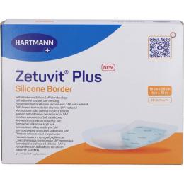 ZETUVIT Plus Silicone Border 16x26 cm 10 St.