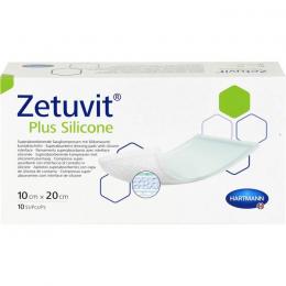 ZETUVIT Plus Silicone steril 10x20 cm 10 St.