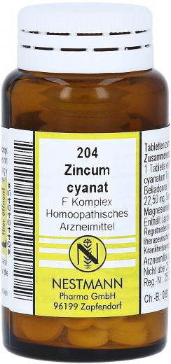 ZINCUM CYANATUM F Komplex Nr.204 Tabletten 120 St Tabletten