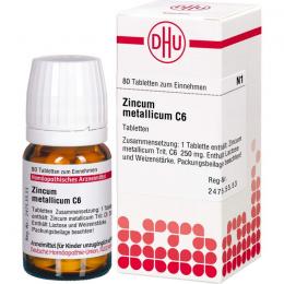 ZINCUM METALLICUM C 6 Tabletten 80 St.