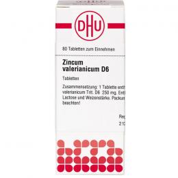 ZINCUM VALERIANICUM D 6 Tabletten 80 St.