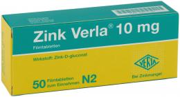 Ein aktuelles Angebot für ZINK VERLA 10 mg Filmtabletten 50 St Filmtabletten Mineralstoffe - jetzt kaufen, Marke Verla-Pharm Arzneimittel GmbH & Co. KG.