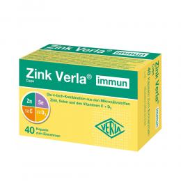 Ein aktuelles Angebot für ZINK VERLA immun Caps 40 St Kapseln Multivitamine & Mineralstoffe - jetzt kaufen, Marke Verla-Pharm Arzneimittel GmbH & Co. KG.