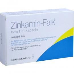 ZINKAMIN Falk 15 mg Hartkapseln 100 St Hartkapseln