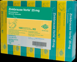 ZINKBRAUSE Verla 25 mg Brausetabletten 100 St