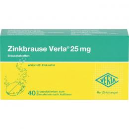 ZINKBRAUSE Verla 25 mg Brausetabletten 40 St.