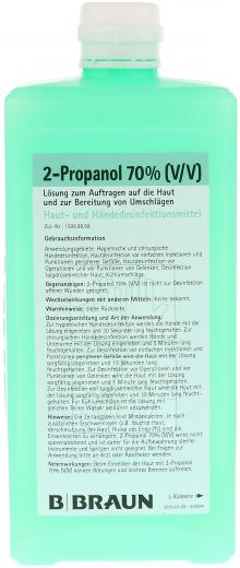 Ein aktuelles Angebot für 2-PROPANOL 70% V/V 1000 ml Lösung  - jetzt kaufen, Marke B. Braun Melsungen AG.