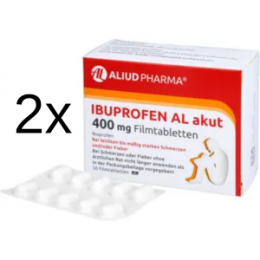 2 x Ibuprofen AL akut 400 mg 50 St.
