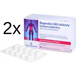 2 x IBUPROFEN Heumann Schmerztabletten 400 mg 50 St.