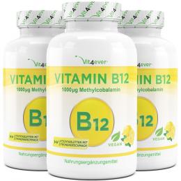 (3x 365) Tabletten - B12 Zitrone - 1000 µg (mcg)