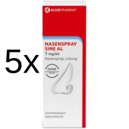 5 x NASENSPRAY sine AL 1 mg/ml Nasenspray 10 ml