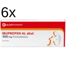 6 x IBUPROFEN AL akut 400 mg Filmtabletten 20 St.