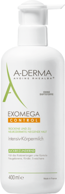A-DERMA EXOMEGA CONTROL INTENSIV Krpermilch 400 ml
