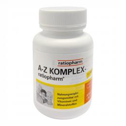 Ein aktuelles Angebot für A-Z Komplex-ratiopharm® Tabletten 100 St Tabletten Nahrungsergänzungsmittel - jetzt kaufen, Marke ratiopharm GmbH.