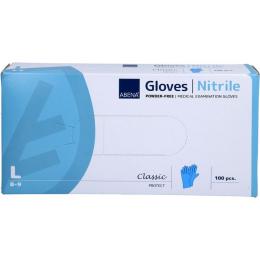 ABENA Classic Nitril Unt.Hands.unste.pf L blau 100 St.