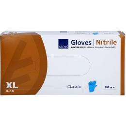 ABENA Classic Nitril Unt.Hands.unste.pf XL blau 100 St.