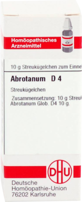 ABROTANUM D 4 Globuli 10 g