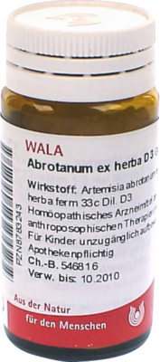 ABROTANUM EX Herba D 3 Globuli 20 g