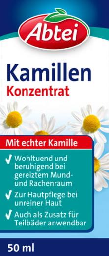 Ein aktuelles Angebot für ABTEI Kamillen Konzentrat 50 ml Konzentrat Körperpflege & Hautpflege - jetzt kaufen, Marke Perrigo Deutschland Gmbh.