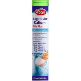 ABTEI Magnesium+Kalium Aktiv Plus Brausetabletten 15 St. (82,5 g)