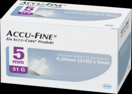 ACCU FINE sterile Nadeln f.Insulinpens 5 mm 31 G 100 St
