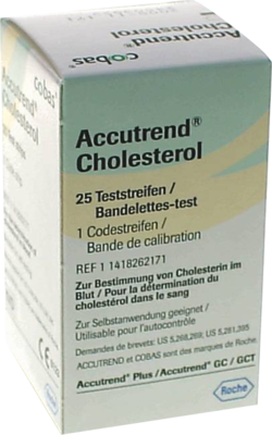 ACCUTREND Cholesterol Teststreifen 25 St