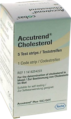 ACCUTREND Cholesterol Teststreifen 5 St