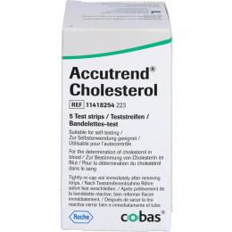 ACCUTREND Cholesterol Teststreifen 5 St.