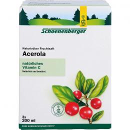 ACEROLA SAFT Schoenenberger Heilpflanzensäfte 600 ml