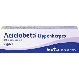 ACICLOBETA Lippenherpes Creme 2 g