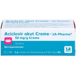 ACICLOVIR akut Creme-1A Pharma 2 g