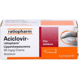 ACICLOVIR-ratiopharm Lippenherpescreme 2 g