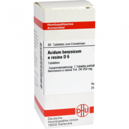 ACIDUM BENZOICUM E Resina D 6 Tabletten 80 St