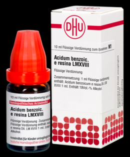 ACIDUM BENZOICUM e resina LM XVIII Dilution 10 ml