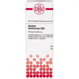 ACIDUM FORMICICUM D 30 Dilution 20 ml