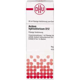 ACIDUM HYDROCHLORICUM D 12 Dilution 20 ml