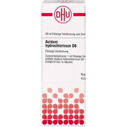 ACIDUM HYDROCHLORICUM D 6 Dilution 20 ml