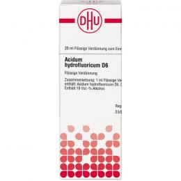 ACIDUM HYDROFLUORICUM D 6 Dilution 20 ml