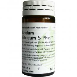 Ein aktuelles Angebot für Acidum nitricum S Phcp Globuli 20 g Globuli Naturheilmittel - jetzt kaufen, Marke Phönix Laboratorium GmbH.