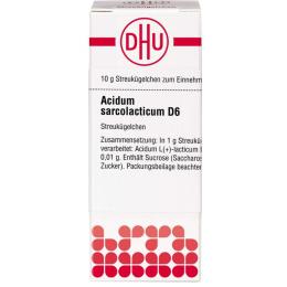 ACIDUM SARCOLACTICUM D 6 Globuli 10 g