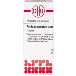 ACIDUM SARCOLACTICUM D 6 Tabletten 80 St.