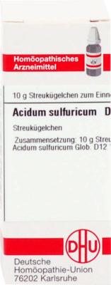 ACIDUM SULFURICUM D 12 Globuli 10 g