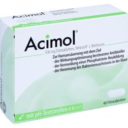 Acimol Filmtabletten mit pH Teststreifen 48 St Filmtabletten