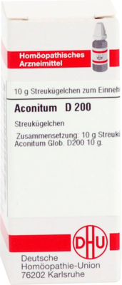 ACONITUM D 200 Globuli 10 g