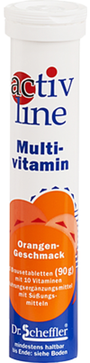 ACTIVLINE Multivitamin Orange Brausetabletten 90 g