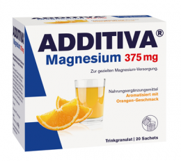 ADDITIVA Magnesium 375 mg Sachets Orange 30 g
