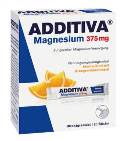 ADDITIVA Magnesium 375 mg Sticks Orange 26 g