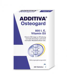 ADDITIVA Osteogard 800 I.E. Vitamin D3 Tabletten 200 St